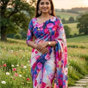 ২ পিছ  ডিজিটাল প্রিন্ট শাড়ীর অফার