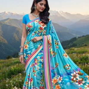 ৪ পিছ  ডিজিটাল প্রিন্ট শাড়ীর অফার